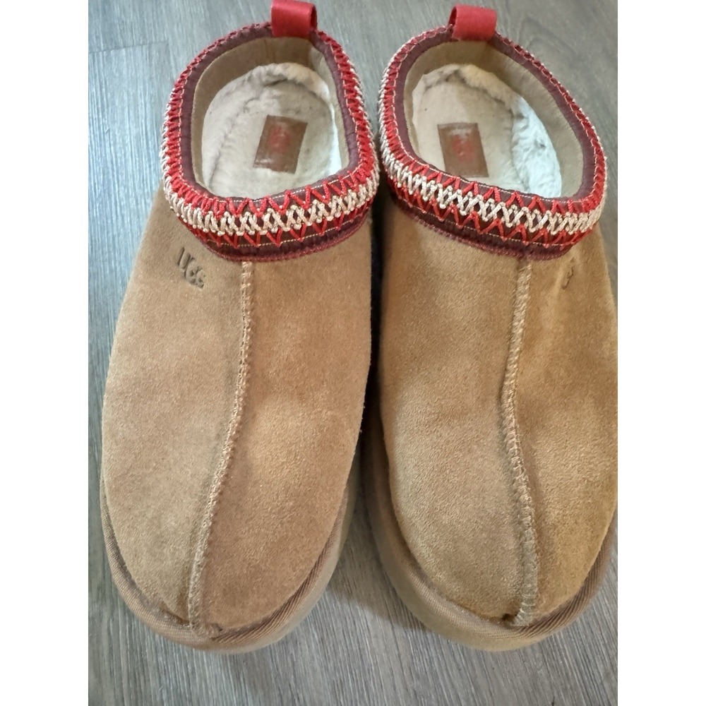 UGG Men's Slippers Size 10 Shearling Lined Suede Brown Tasman‎ Style